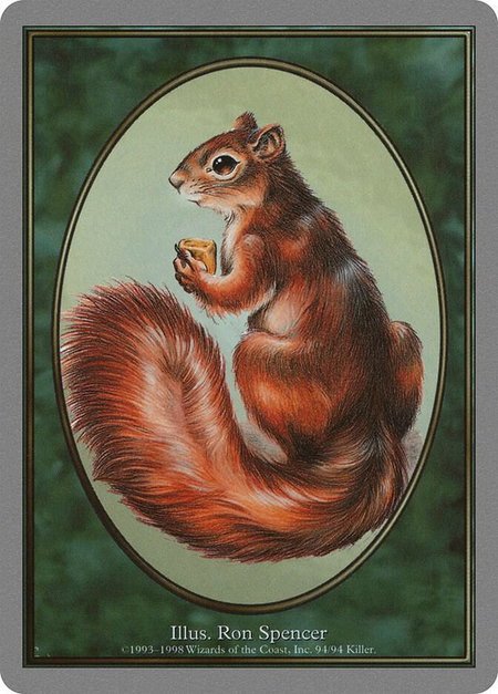 Squirrel Token - Unglued Magic: The Gathering trading card