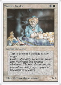 Samite Healer - Unlimited Edition (2ED) #38 - Common Magic: The Gathering Trading Card