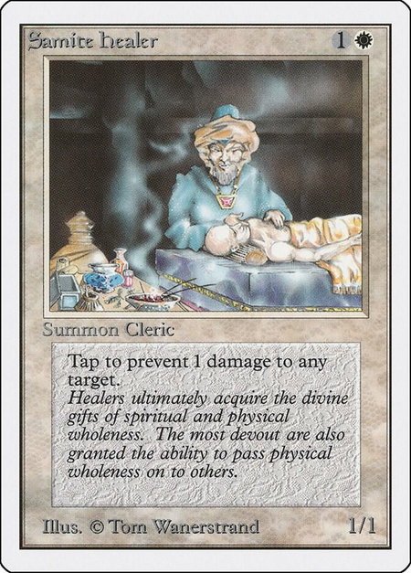 Samite Healer - Unlimited Edition Magic: The Gathering trading card