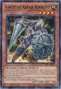 Ancient Gear Knight (Shatterfoil) - Battle Pack 3: Monster League (BP03) #BP03-EN033 - Rare YuGiOh Trading Card