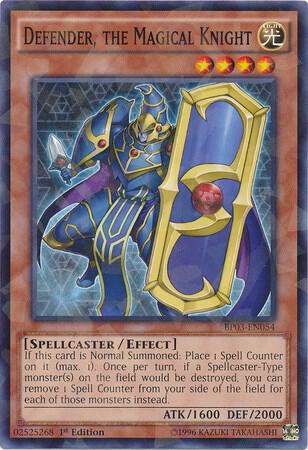 Defender, The Magical Knight (Shatterfoil) - Battle Pack 3: Monster League YuGiOh trading card