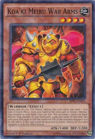 Koa'ki Meiru War Arms (Shatterfoil) - Battle Pack 3: Monster League YuGiOh trading card