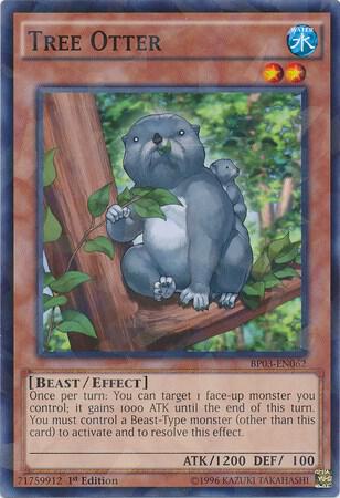 Tree Otter (Shatterfoil) trading card from Battle Pack 3: Monster League Tree Otter (Shatterfoil) - Battle Pack 3: Monster League YuGiOh trading card