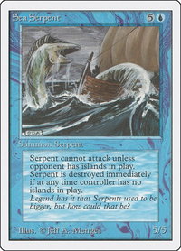 Sea Serpent - Unlimited Edition (2ED) #77 - Common Magic: The Gathering Trading Card