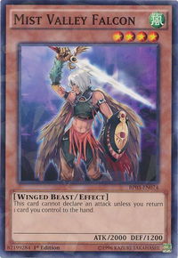 Mist Valley Falcon (Shatterfoil) - Battle Pack 3: Monster League (BP03) #BP03-EN074 - Rare YuGiOh Trading Card