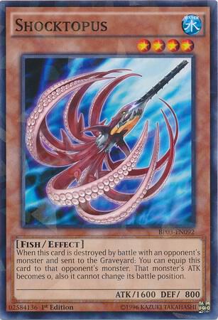 Shocktopus (Shatterfoil) trading card from Battle Pack 3: Monster League Shocktopus (Shatterfoil) - Battle Pack 3: Monster League YuGiOh trading card