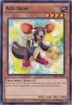 Aye-Iron trading card from Battle Pack 3: Monster League Aye-Iron - Battle Pack 3: Monster League YuGiOh trading card