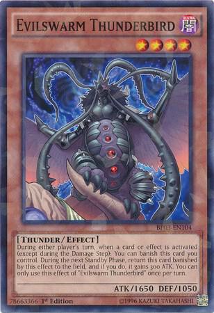 Evilswarm Thunderbird (Shatterfoil) - Battle Pack 3: Monster League YuGiOh trading card
