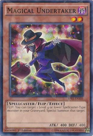 Magical Undertaker (Shatterfoil) trading card from Battle Pack 3: Monster League Magical Undertaker (Shatterfoil) - Battle Pack 3: Monster League YuGiOh trading card