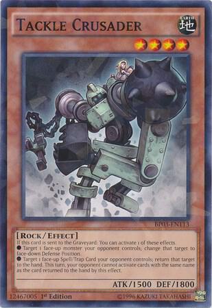 Tackle Crusader (Shatterfoil) trading card from Battle Pack 3: Monster League Tackle Crusader (Shatterfoil) - Battle Pack 3: Monster League YuGiOh trading card