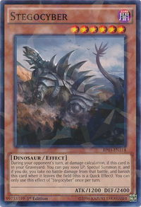 Stegocyber (Shatterfoil) - Battle Pack 3: Monster League (BP03) #BP03-EN114 - Rare YuGiOh Trading Card