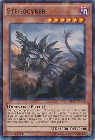 Stegocyber (Shatterfoil) - Battle Pack 3: Monster League YuGiOh trading card