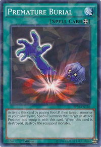 Premature Burial (Shatterfoil) - Battle Pack 3: Monster League (BP03) #BP03-EN136 - Rare YuGiOh Trading Card