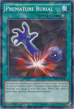 Premature Burial (Shatterfoil) - Battle Pack 3: Monster League YuGiOh trading card