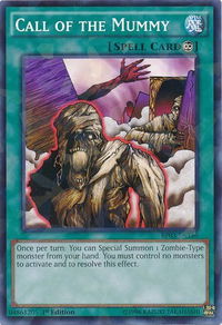 Call of the Mummy (Shatterfoil) - Battle Pack 3: Monster League (BP03) #BP03-EN146 - Rare YuGiOh Trading Card