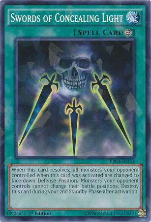 Swords of Concealing Light (Shatterfoil) - Battle Pack 3: Monster League YuGiOh trading card