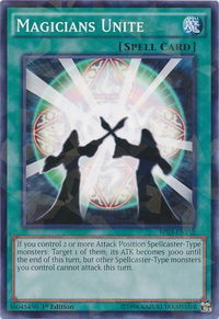 Magicians Unite (Shatterfoil) - Battle Pack 3: Monster League (BP03) #BP03-EN152 - Rare YuGiOh Trading Card