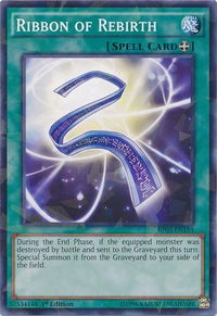 Ribbon of Rebirth (Shatterfoil) - Battle Pack 3: Monster League (BP03) #BP03-EN153 - Rare YuGiOh Trading Card
