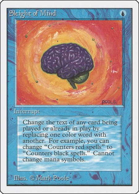 Sleight of Mind - Unlimited Edition Magic: The Gathering trading card