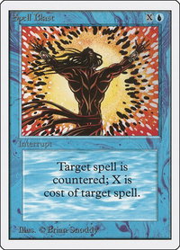 Spell Blast - Unlimited Edition (2ED) #80 - Common Magic: The Gathering Trading Card