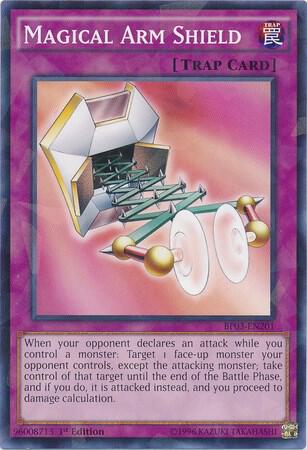 Magical Arm Shield (Shatterfoil) trading card from Battle Pack 3: Monster League Magical Arm Shield (Shatterfoil) - Battle Pack 3: Monster League YuGiOh trading card