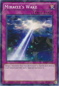 Miracle's Wake (Shatterfoil) - Battle Pack 3: Monster League (BP03) #BP03-EN220 - Rare YuGiOh Trading Card