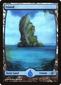 Island - Full Art (2) - Judge Promos (JDG) #2★ - Promo Magic: The Gathering Trading Card