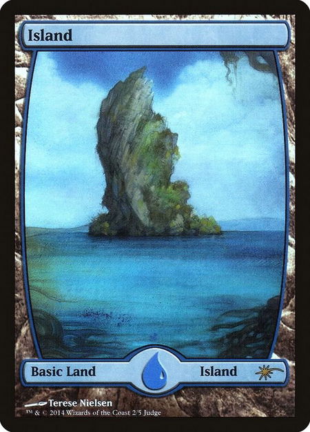 Island - Full Art (2) - Judge Promos Magic: The Gathering trading card