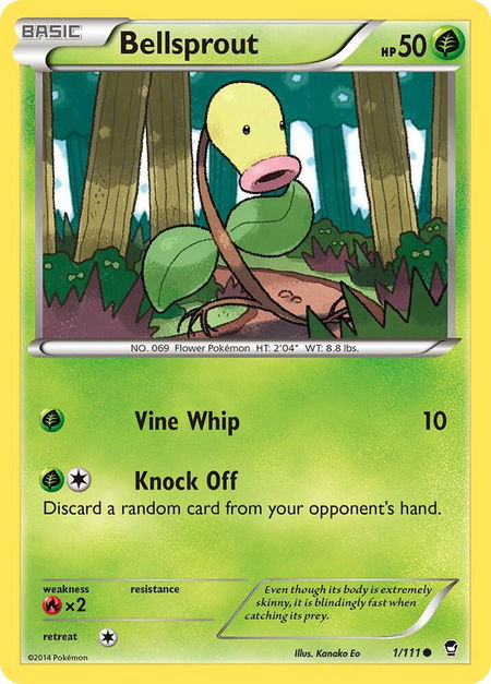 Bellsprout - XY - Furious Fists Pokémon trading card