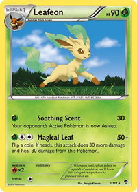 Leafeon - XY - Furious Fists (FFI) #7/111 - Rare Pokémon Trading Card