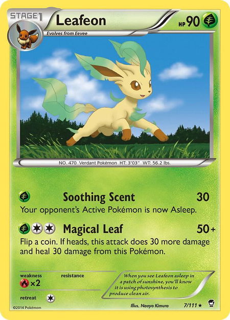 Leafeon - XY - Furious Fists Pokémon trading card