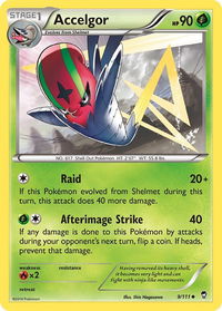 Accelgor - XY - Furious Fists (FFI) #9/111 - Uncommon Pokémon Trading Card