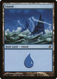 Island (32) - Duel Decks: Jace vs. Chandra (DD2) #32 - Land Magic: The Gathering Trading Card