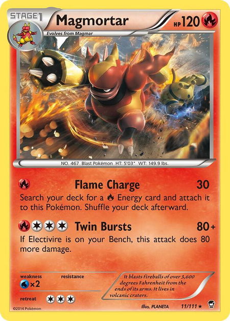 Magmortar - XY - Furious Fists Pokémon trading card