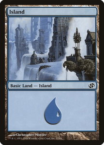 Island (33) - Duel Decks: Jace vs. Chandra (DD2) #33 - Land Magic: The Gathering Trading Card