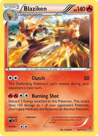 Blaziken - XY - Furious Fists (FFI) #14/111 - Holo Rare Pokémon Trading Card