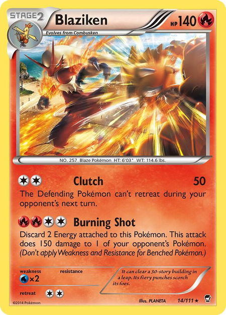 Blaziken - XY - Furious Fists Pokémon trading card
