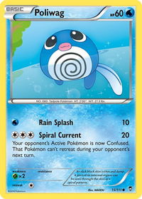 Poliwag - XY - Furious Fists (FFI) #15/111 - Common Pokémon Trading Card