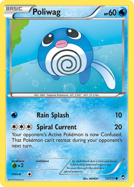 Poliwag - XY - Furious Fists Pokémon trading card