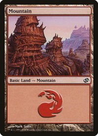 Mountain (62) - Duel Decks: Jace vs. Chandra (DD2) #62 - Land Magic: The Gathering Trading Card