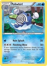 Poliwhirl - XY - Furious Fists (FFI) #16/111 - Uncommon Pokémon Trading Card