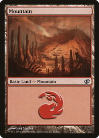 Mountain (61) - Duel Decks: Jace vs. Chandra (DD2) #61 - Land Magic: The Gathering Trading Card