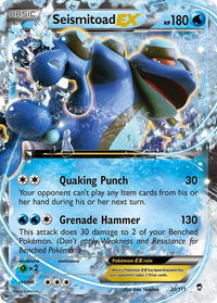 Seismitoad EX - XY - Furious Fists (FFI) #20/111 - Ultra Rare Pokémon Trading Card