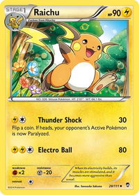 Raichu - XY - Furious Fists (FFI) #28/111 - Uncommon Pokémon Trading Card