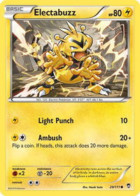Electabuzz - XY - Furious Fists (FFI) #29/111 - Common Pokémon Trading Card