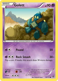 Golett - XY - Furious Fists (FFI) #42/111 - Common Pokémon Trading Card