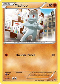 Machop - XY - Furious Fists (FFI) #44/111 - Common Pokémon Trading Card