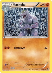 Machoke - XY - Furious Fists (FFI) #45/111 - Uncommon Pokémon Trading Card