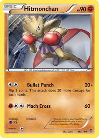 Hitmonchan - XY - Furious Fists (FFI) #48/111 - Uncommon Pokémon Trading Card