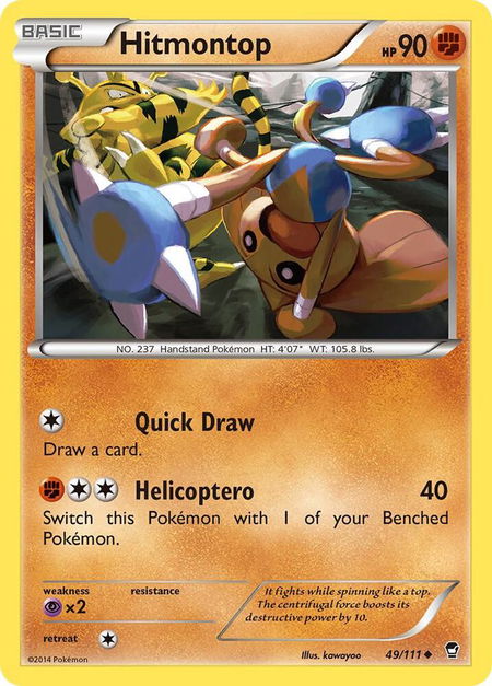 Hitmontop - XY - Furious Fists Pokémon trading card
